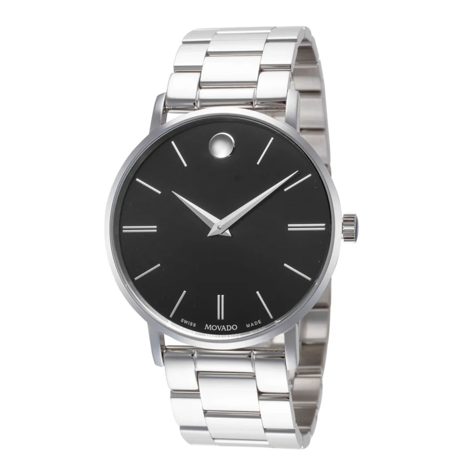 Movado Classic 40mm Black Dial Quartz Men's Watch 0607984