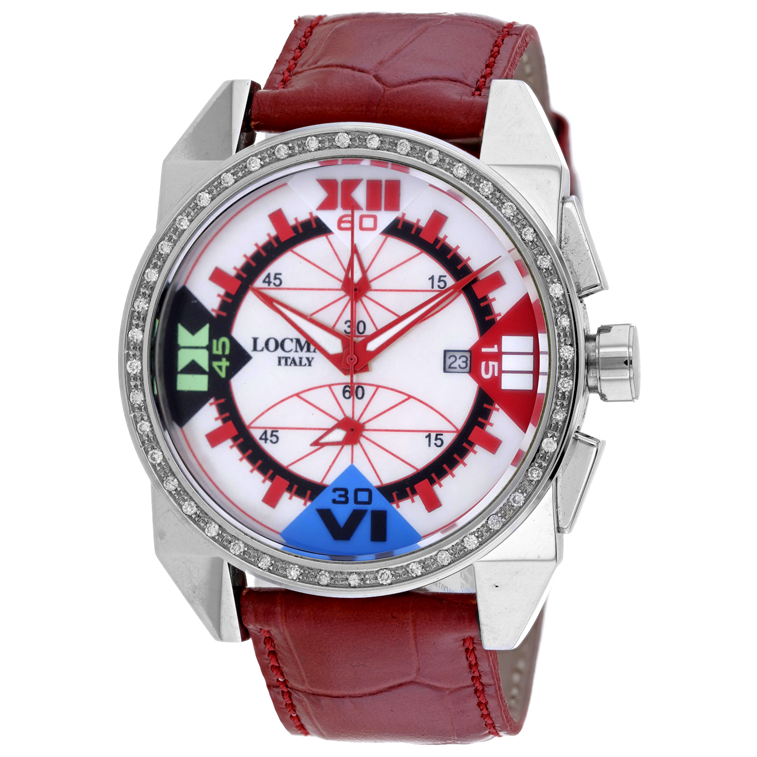 Locman Classic 46mm Mother of Pearl Dial Quartz Women's Watch 160MOPRDD/RD