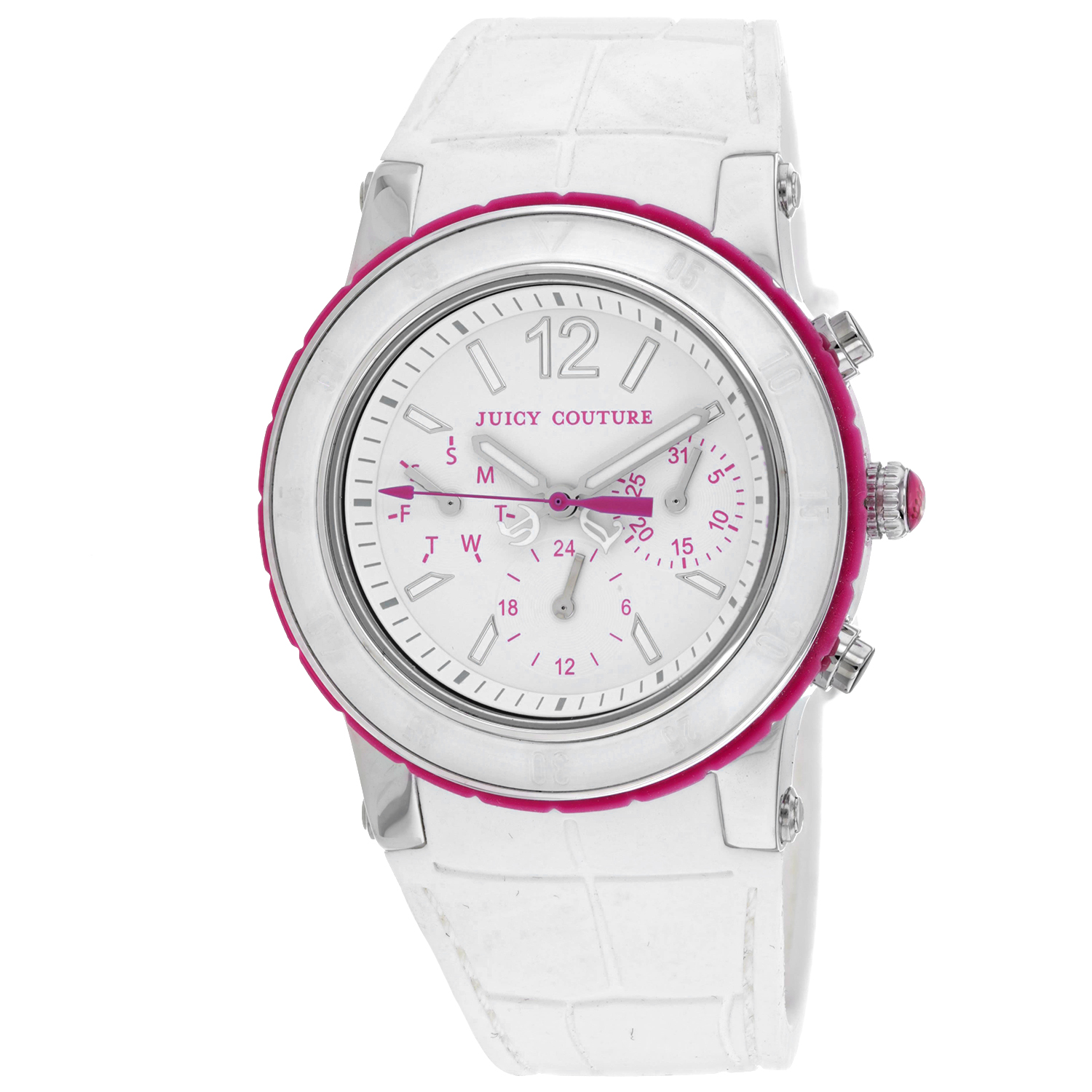 Juicy Couture HRH White Dragon Fruit 37mm White Dial Quartz Women's Watch 1900896