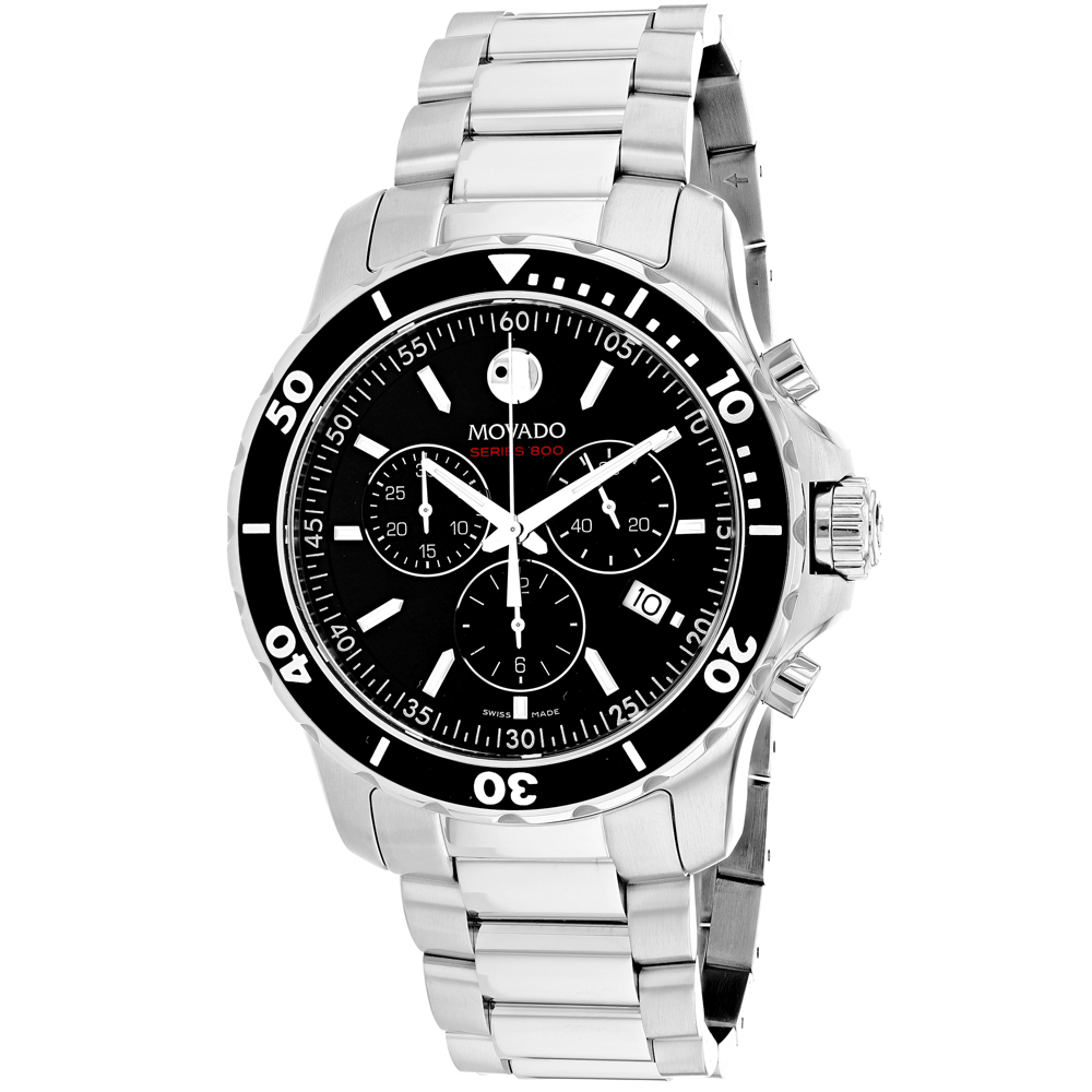 Movado Series 800 42mm Black Dial Quartz Men's Watch 2600142