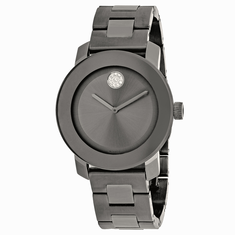 Movado Bold 36mm Gunmetal Dial Quartz Men's Watch 3600103