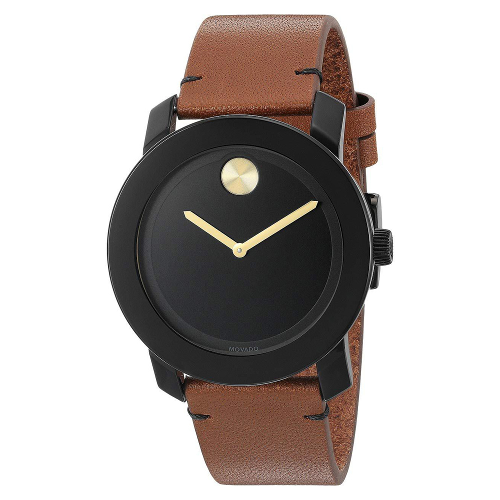 Movado Bold 42mm Black Dial Swiss Quartz Men's Watch 3600305