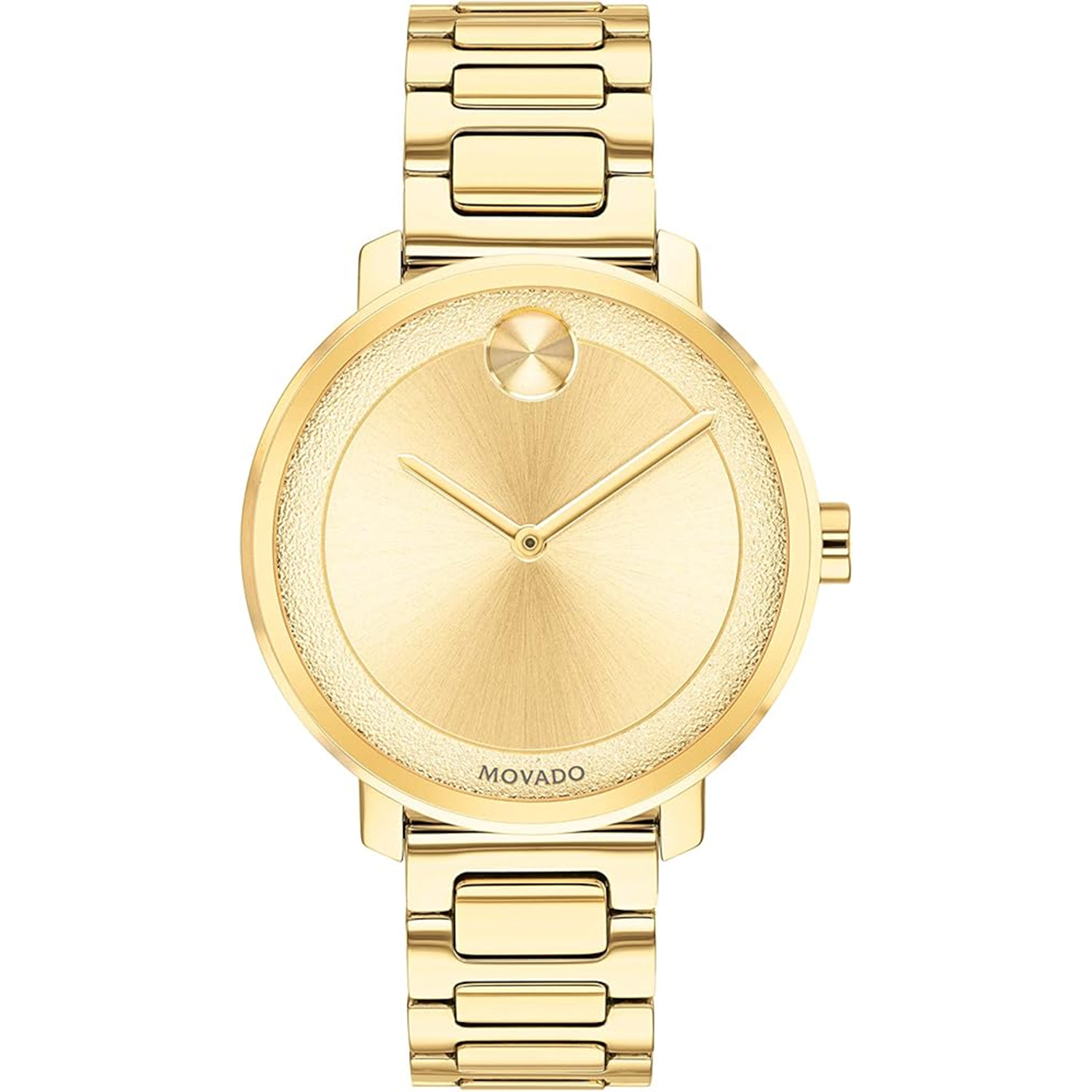 Movado Pale 34mm Gold Dial Quartz Women's Watch 3600502