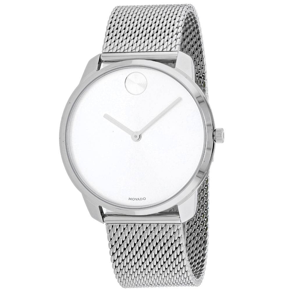 Movado Bold 40mm White Dial Quartz Men's Watch 3600589