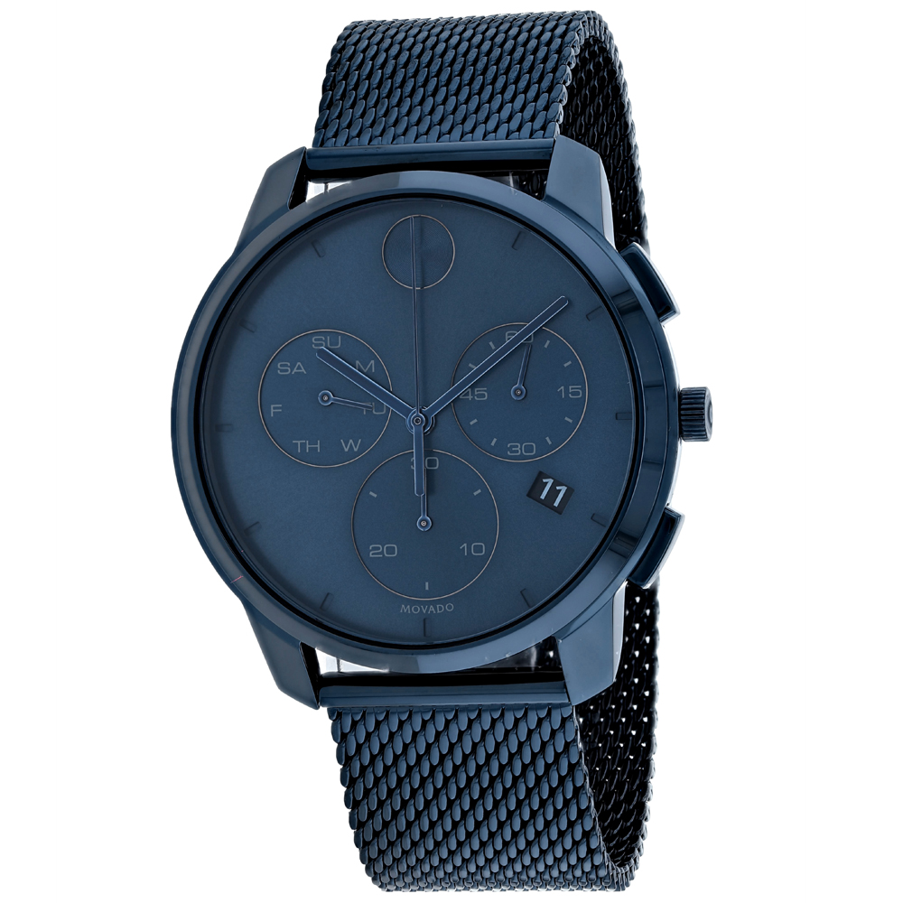 Movado Bold 40mm Blue Dial Quartz Men's Watch 3600633