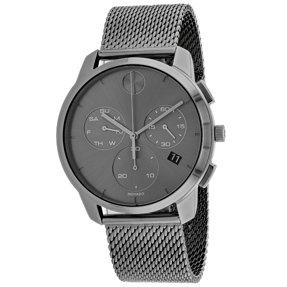 Movado Bold 40mm Gunmetal Dial Quartz Men's Watch 3600635