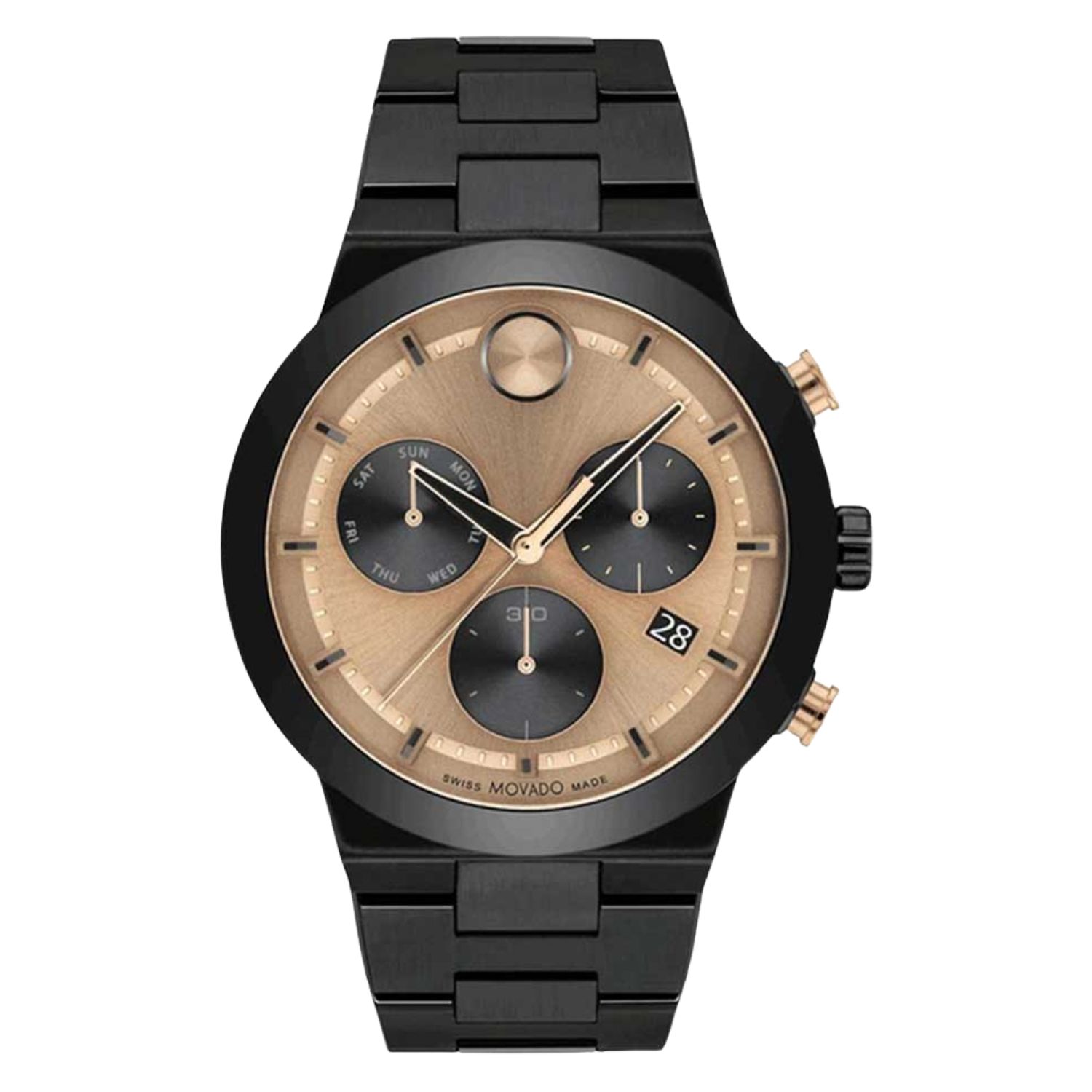 Movado Fusion 44mm Brown Dial Quartz Men's Watch 3600897