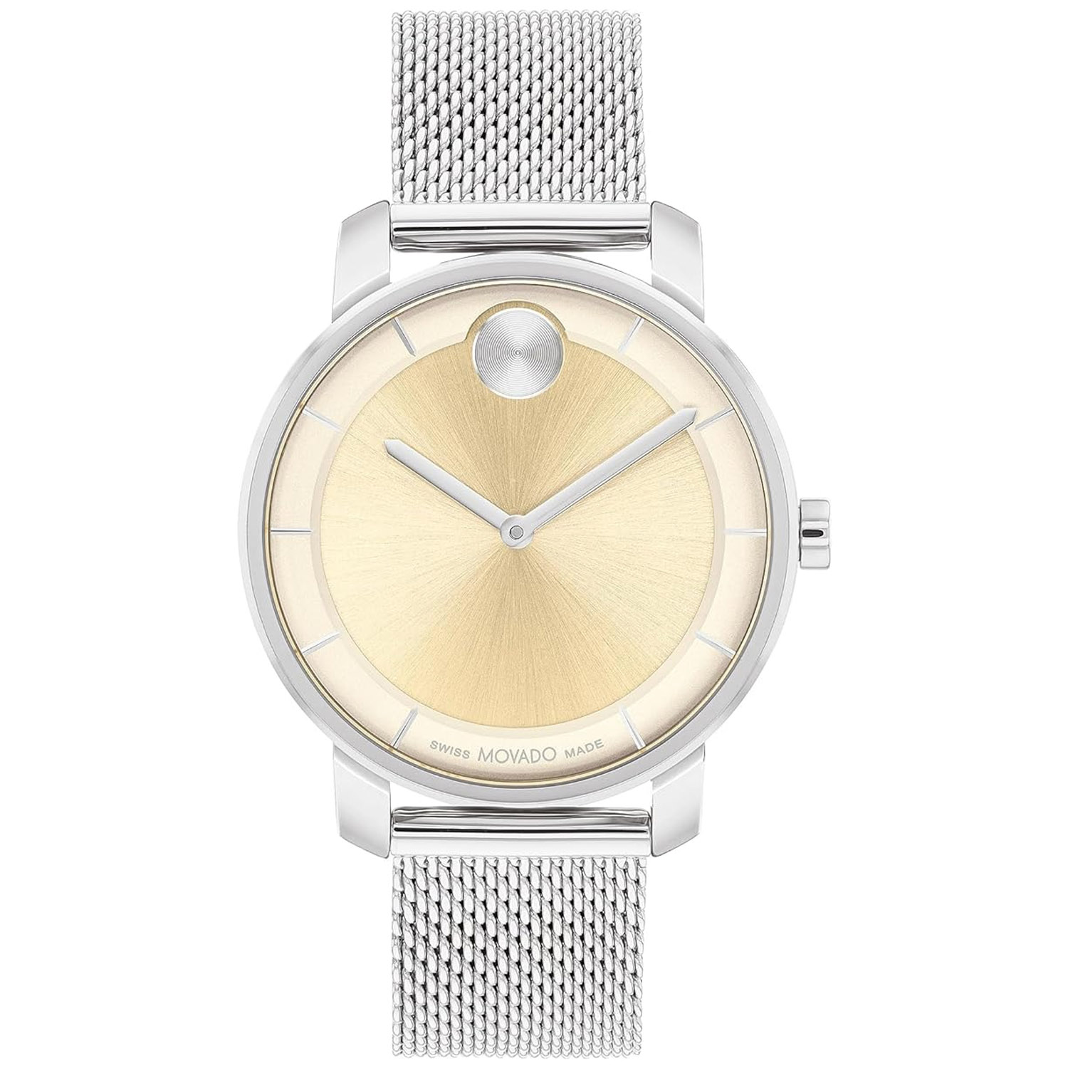 Movado Bold Access 34mm Gold Dial Quartz Women's Watch 3601070