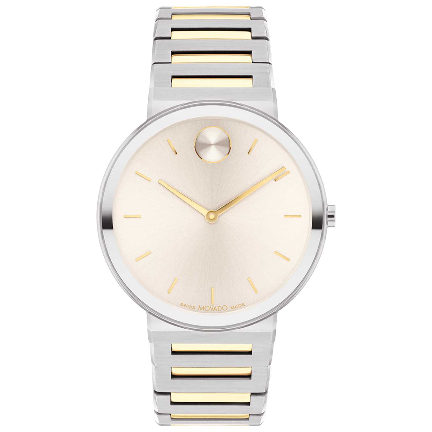 Movado Bold 40mm Cream Dial Quartz Men's Watch 3601075