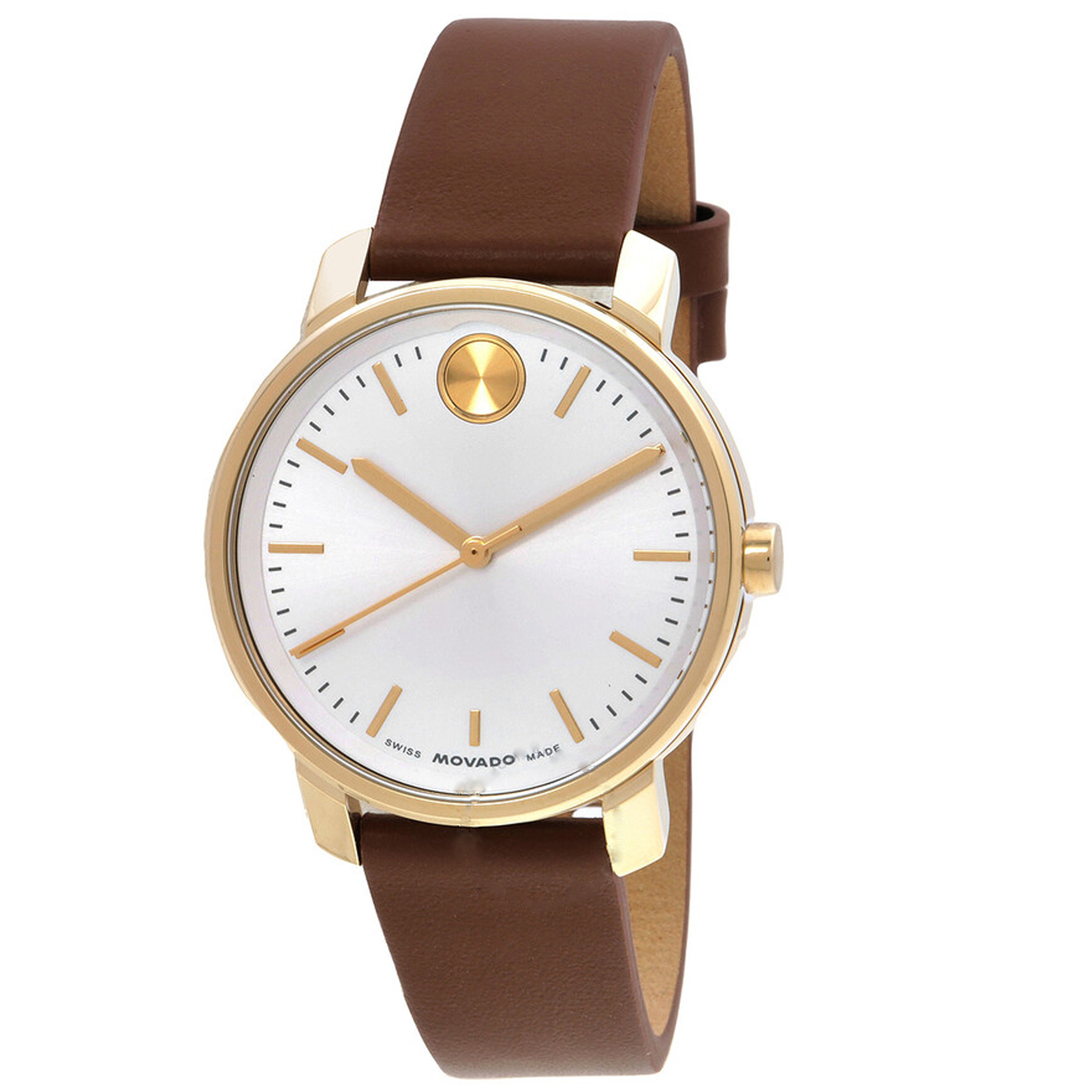 Movado Bold 34mm White Dial Quartz Women's Watch 3601166