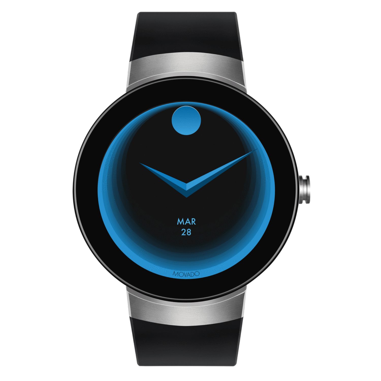 Movado Connect 47mm Black Dial Digital Unisex Watch 3660016
