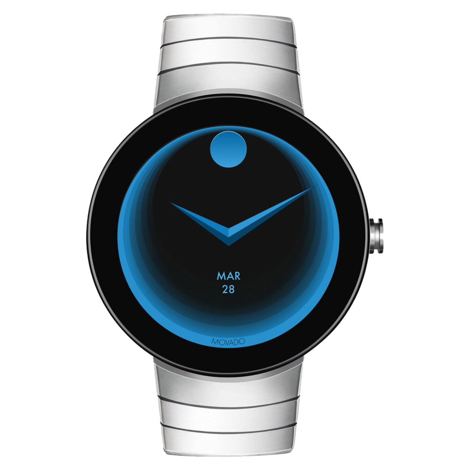 Movado Connect 47mm Black Dial Digital Unisex Watch 3660017