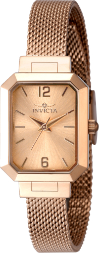 Invicta Angel 21mm Rose Gold Dial Quartz Women's Watch 48153