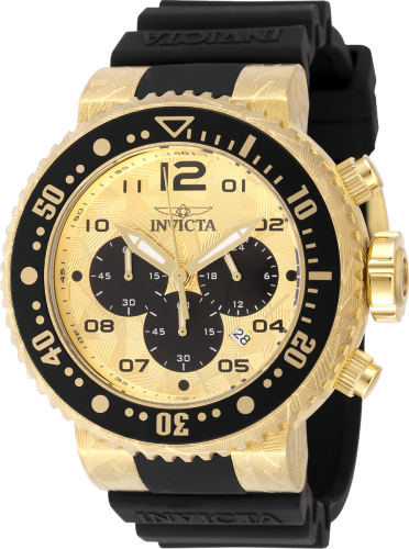 Invicta Pro Diver 52mm Gold Dial Quartz Men's Watch 48618