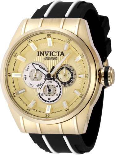Invicta Speedway 48mm Gold Dial Quartz Men's Watch 49056