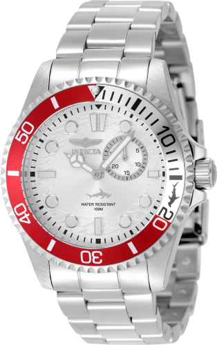 Invicta Pro Diver 43mm Silver Dial Quartz Men's Watch 49275