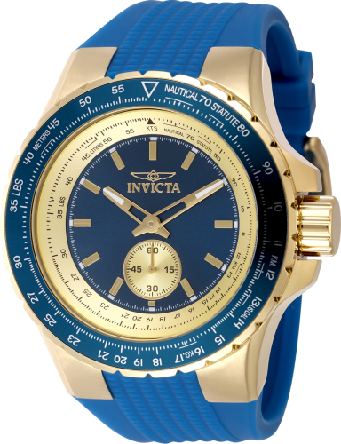 Invicta Aviator 50mm Blue Dial Quartz Men's Watch 49307