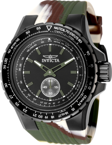 Invicta Aviator 50mm Black Dial Quartz Men's Watch 49320