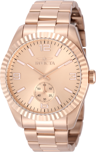 Invicta Specialty 43mm Rose Gold Dial Quartz Men's Watch 49393
