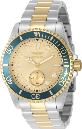 Invicta Pro Diver 43mm Gold Dial Quartz Men's Watch 49425
