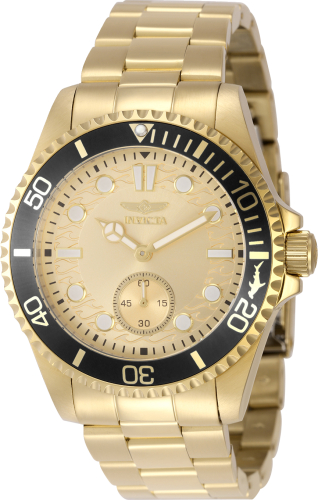 Invicta Pro Diver 43mm Gold Dial Quartz Men's Watch 49428