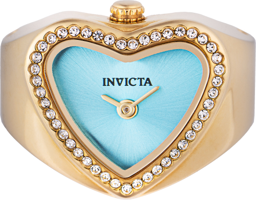 Invicta Mini Ring Watch 19mm Blue Dial Quartz Women's Watch 49576
