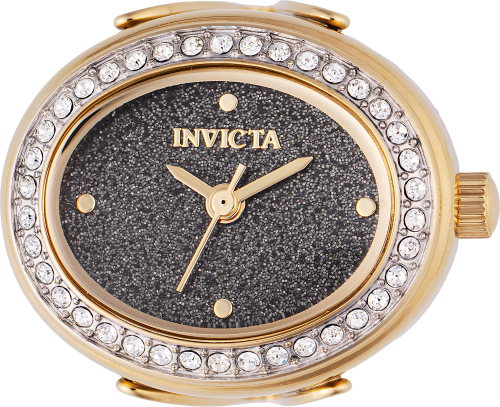 Invicta Mini Ring Watch 24mm Black Dial Quartz Women's Watch 49601