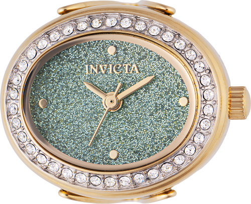 Invicta Mini Ring Watch 24mm Green Dial Quartz Women's Watch 49602