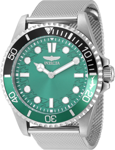 Invicta Pro Diver 43mm Green Dial Quartz Men's Watch 49687