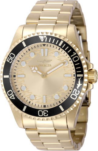 Invicta Pro Diver 43mm Gold Dial Quartz Men's Watch 49700