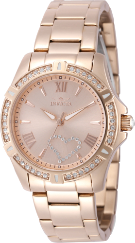 Invicta Angel 35mm Rose Gold Dial Quartz Women's Watch 49843