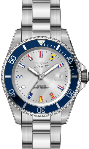 Invicta Pro Diver 40mm Silver Dial Quartz Men's Watch 49885