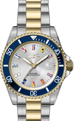 Invicta Pro Diver 40mm Silver Dial Quartz Men's Watch 49887