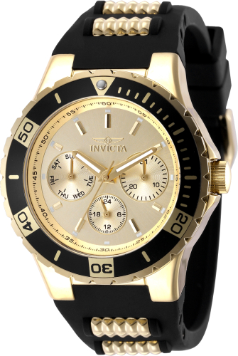 Invicta Aviator 38mm Gold Dial Quartz Women's Watch 49892