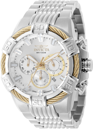 Invicta Bolt 51mm Silver Dial Quartz Men's Watch 49901