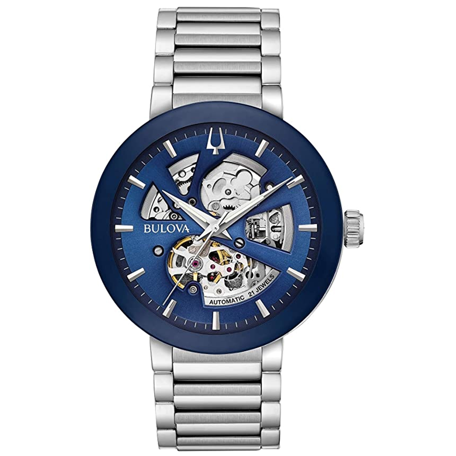 Bulova Modern 42mm Blue Dial Automatic Men's Watch 96A204