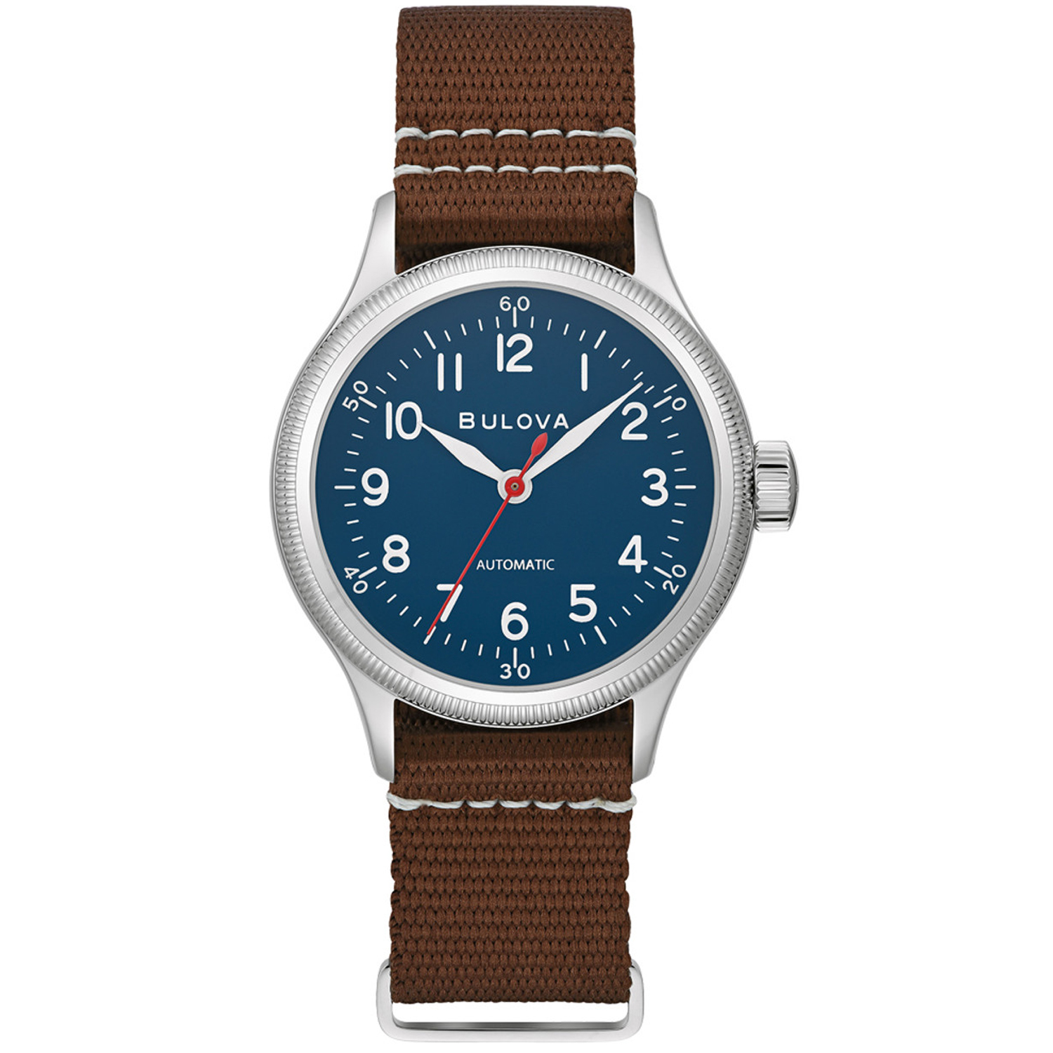 Bulova Men's A-11 Hack Blue Dial Watch - 96A282