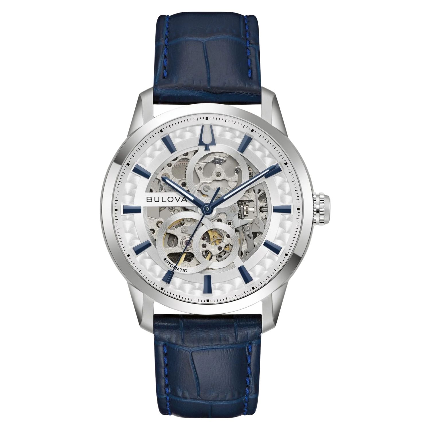 Bulova Sutton 40mm Silver Dial Automatic Men's Watch 96A330