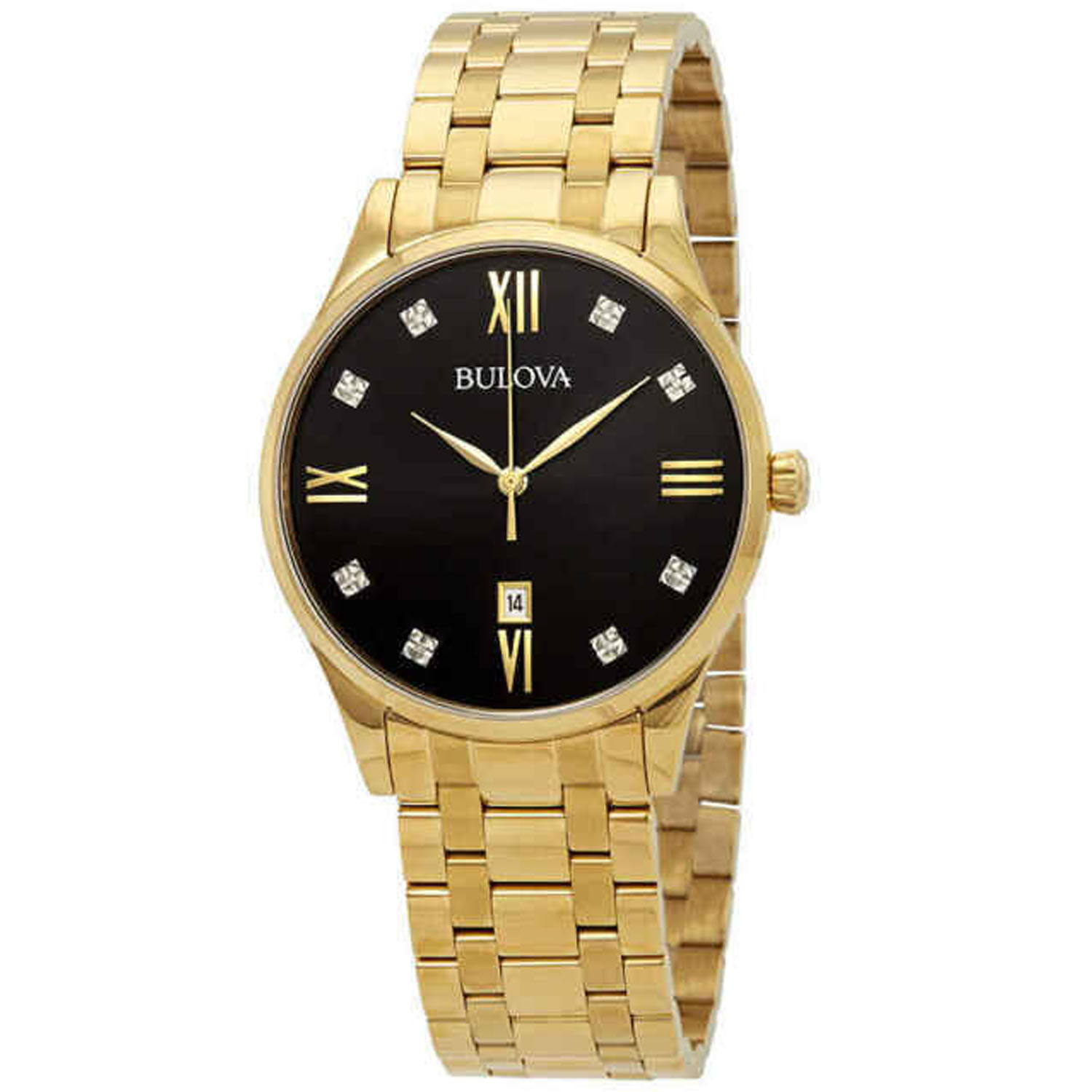 Bulova Classic 40mm Black Dial Quartz Men's Watch 97D108