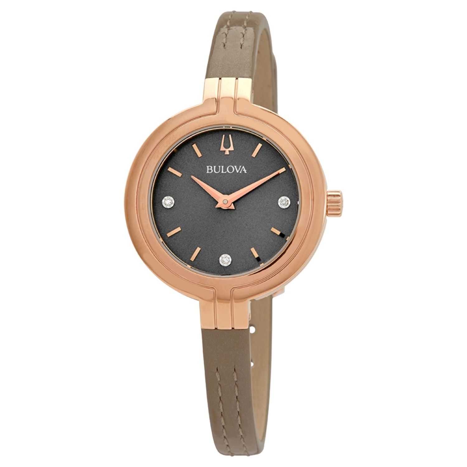 Bulova Rhapsody 30mm Grey Dial Quartz Women's Watch 97P143