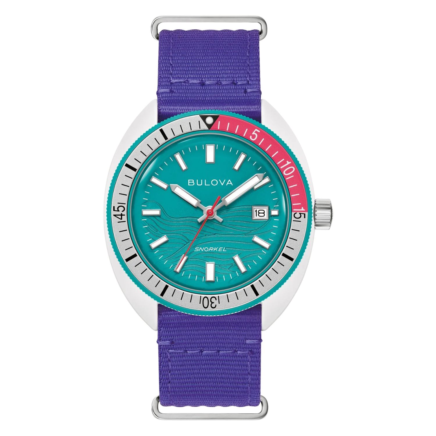 Bulova Snorkel 41mm Teal Dial Quartz Men's Watch 98B447