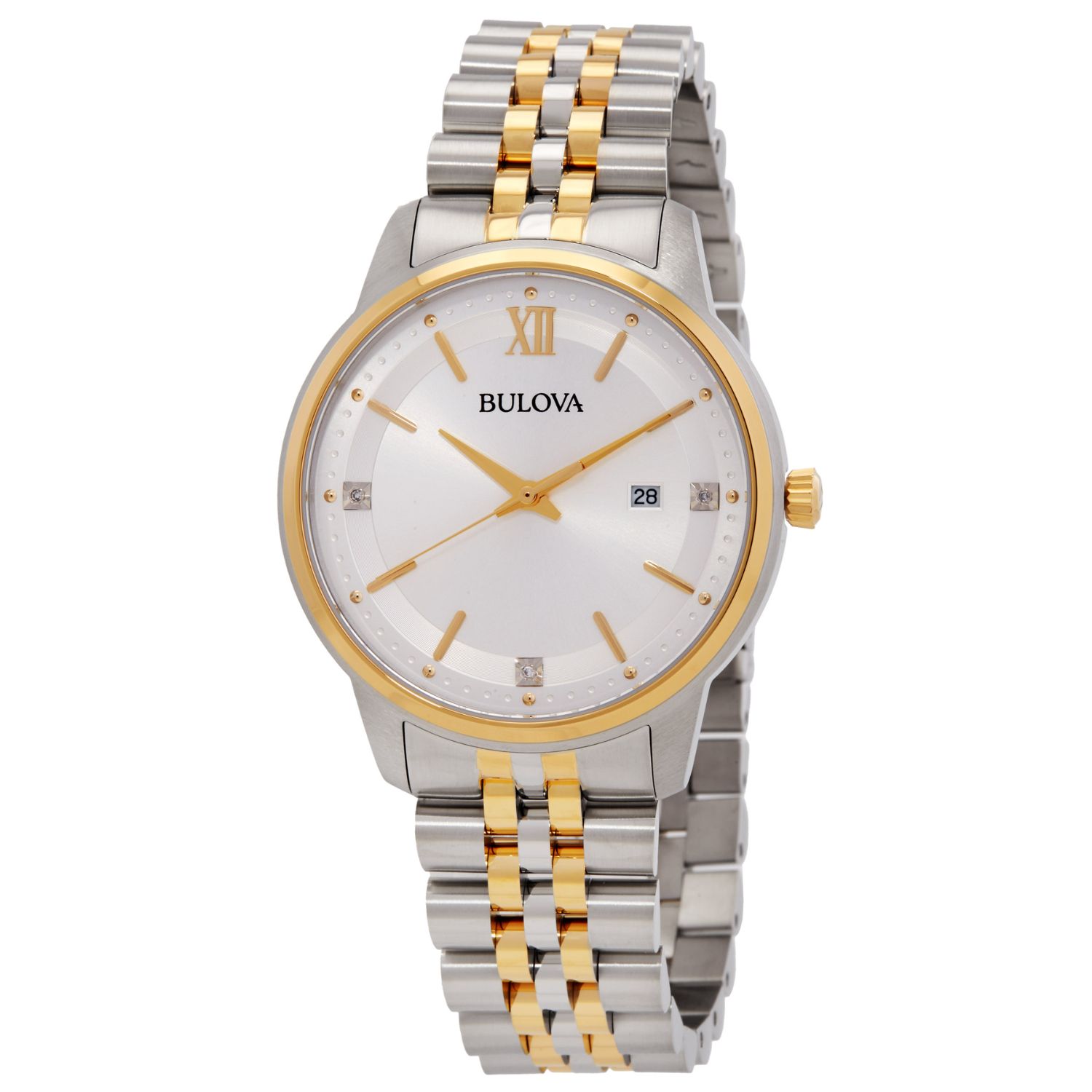 Bulova Classic 41mm Silver Dial Quartz Men's Watch 98D161