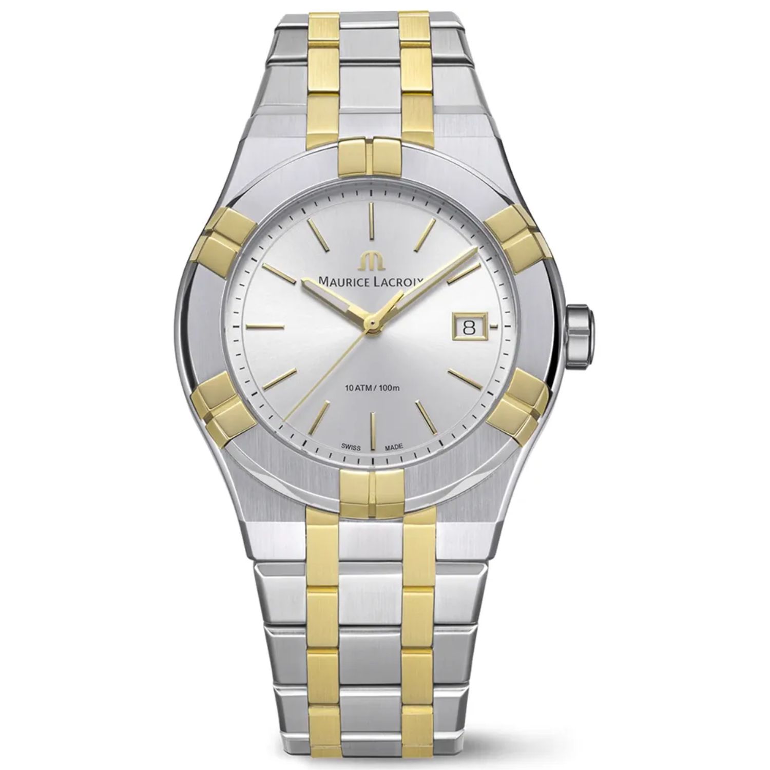 Maurice Lacroix Aikon 40mm White Dial Quartz Men's Watch AI1108-PVY13-130