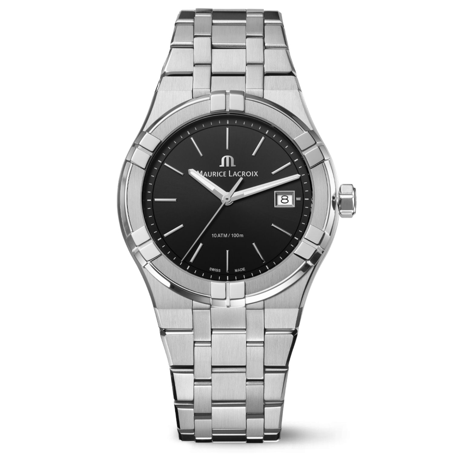Maurice Lacroix Aikon 40mm Black Dial Quartz Men's Watch AI1108-SS002-330