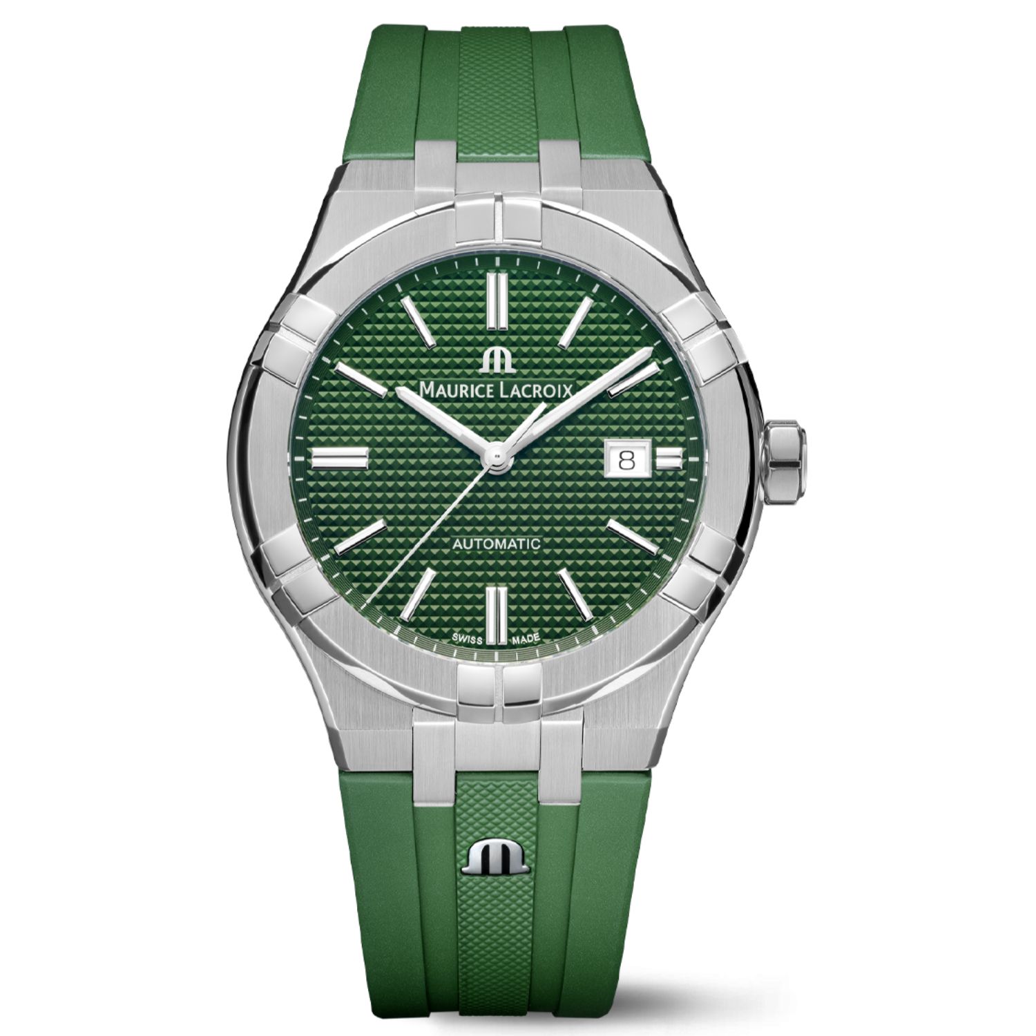 Maurice Lacroix Aikon 40mm Green Dial Quartz Men's Watch AI1108-SS00F-630