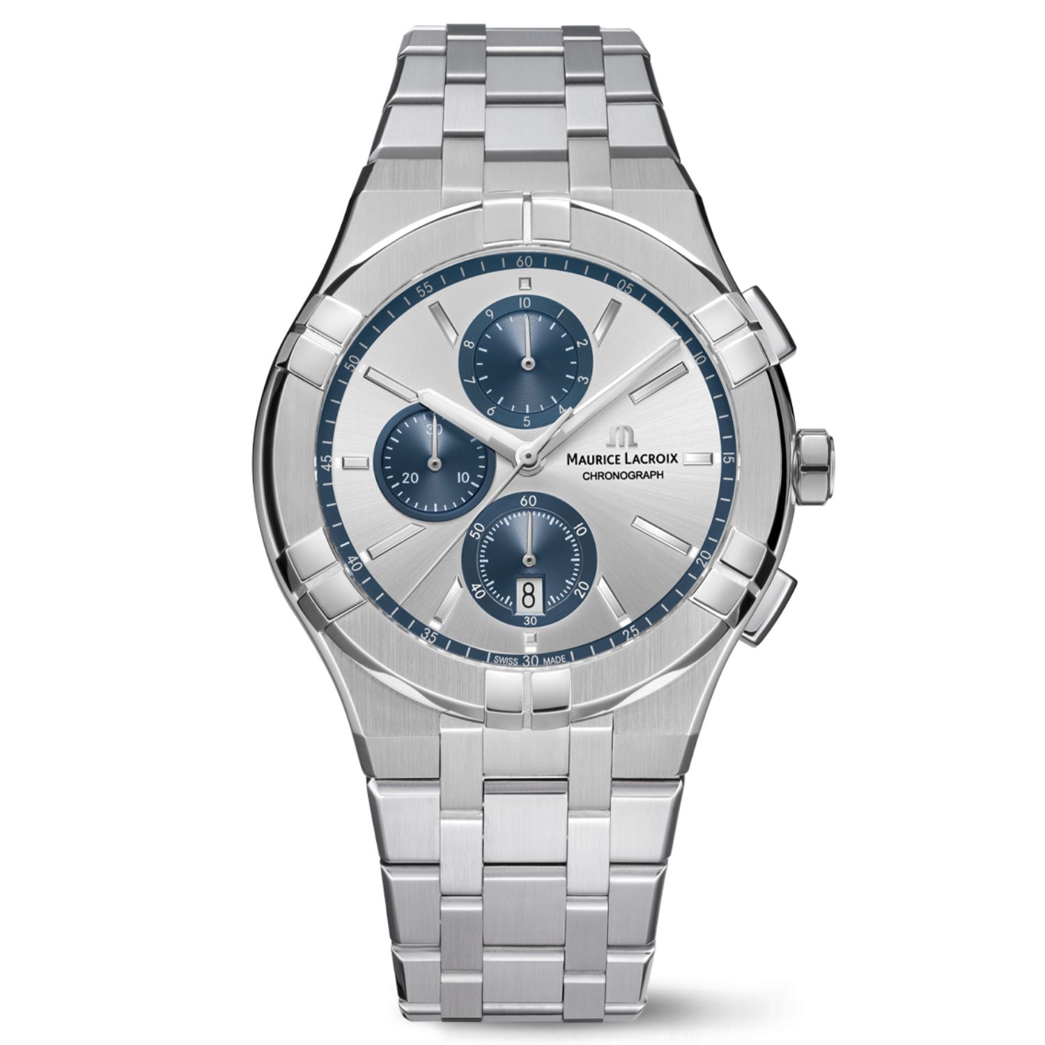 Maurice Lacroix Aikon 42mm Silver Dial Quartz Men's Watch AI1118-SS002-230