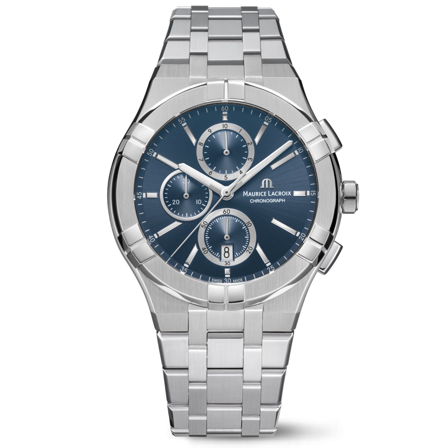 Maurice Lacroix Aikon 42mm Blue Dial Quartz Men's Watch AI1118-SS002-430