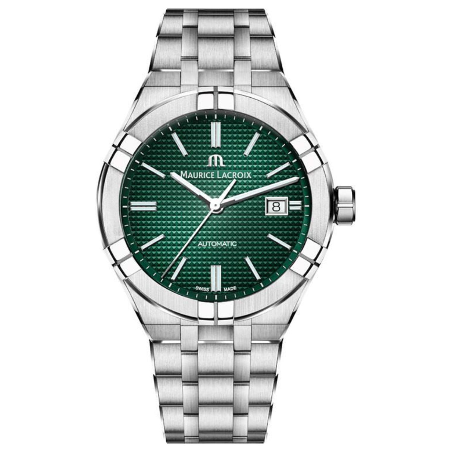 Maurice Lacroix Aikon 42mm Green Dial Automatic Men's Watch AI6008-SS002-630