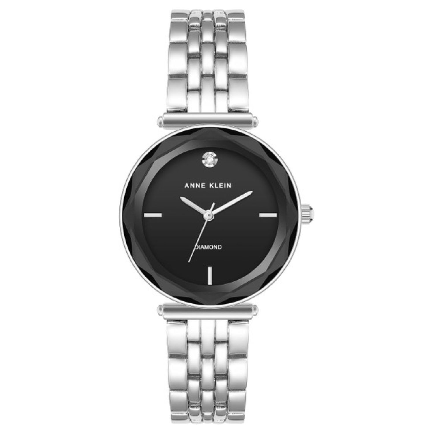 Anne Klein Classic 30mm Black Dial Quartz Women's Watch AK/3977BKSV