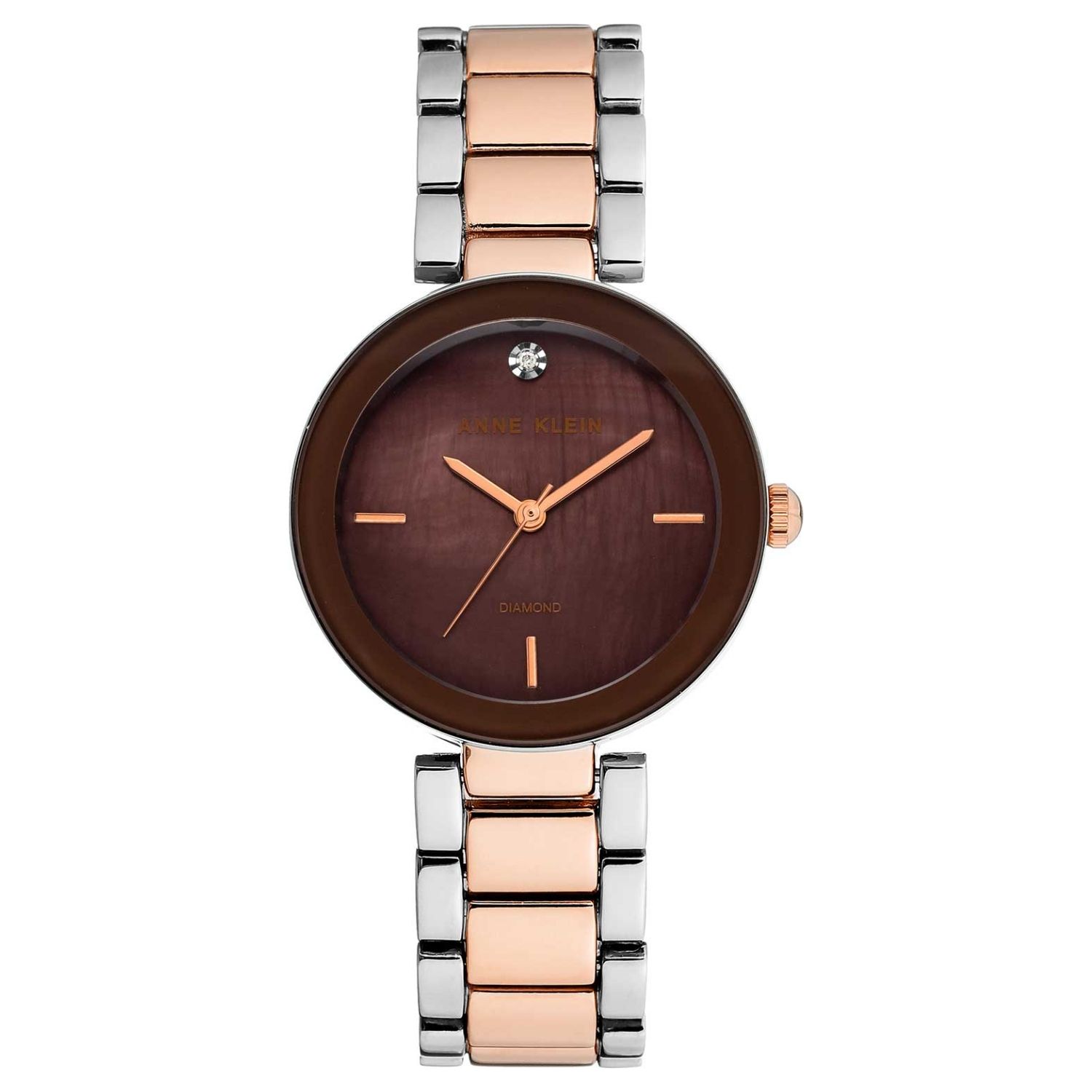 Anne Klein Classic 33mm Brown Dial Quartz Women's Watch AK/1363BNRT